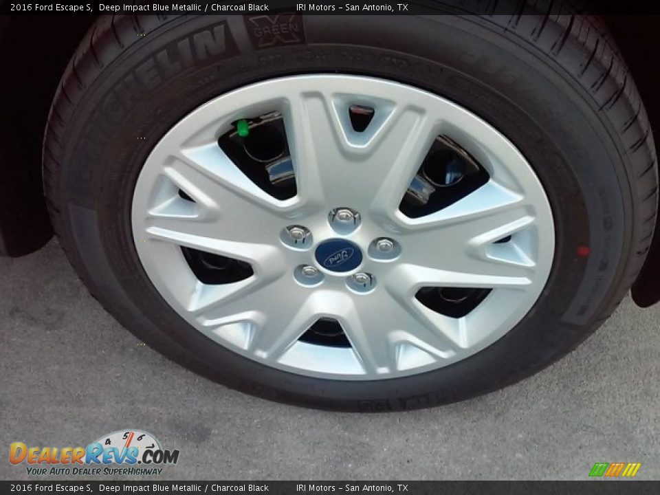 2016 Ford Escape S Deep Impact Blue Metallic / Charcoal Black Photo #4