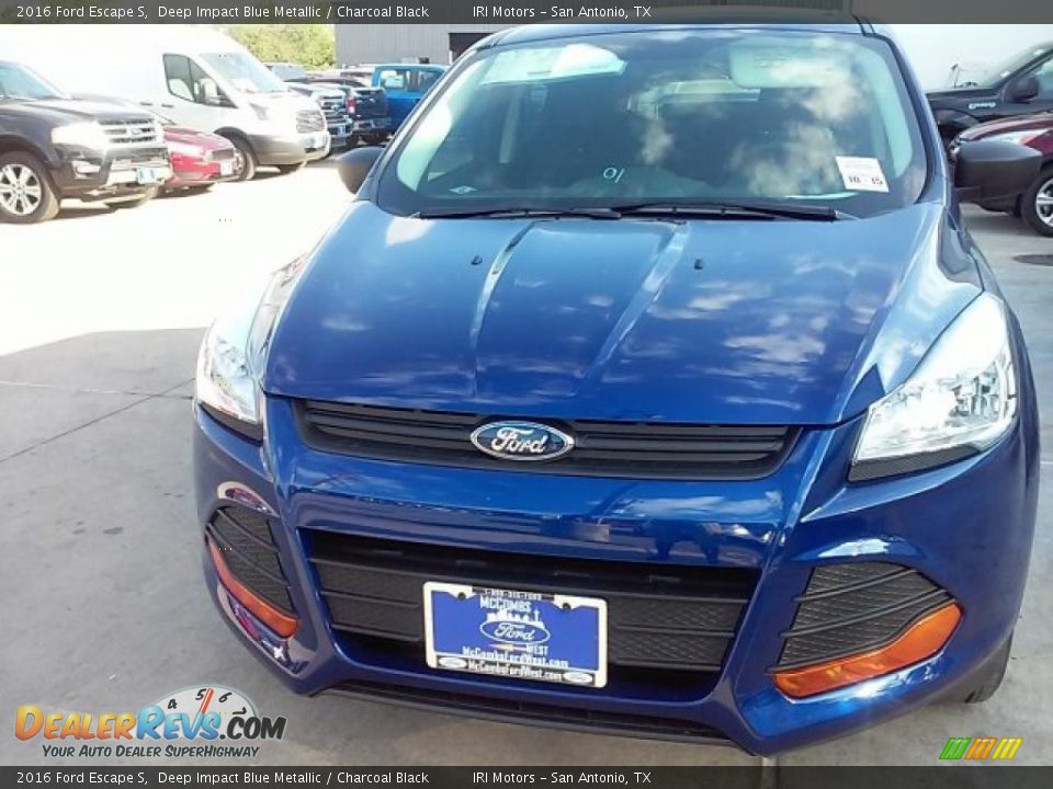 2016 Ford Escape S Deep Impact Blue Metallic / Charcoal Black Photo #6