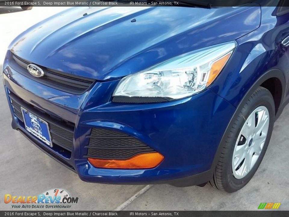 2016 Ford Escape S Deep Impact Blue Metallic / Charcoal Black Photo #7