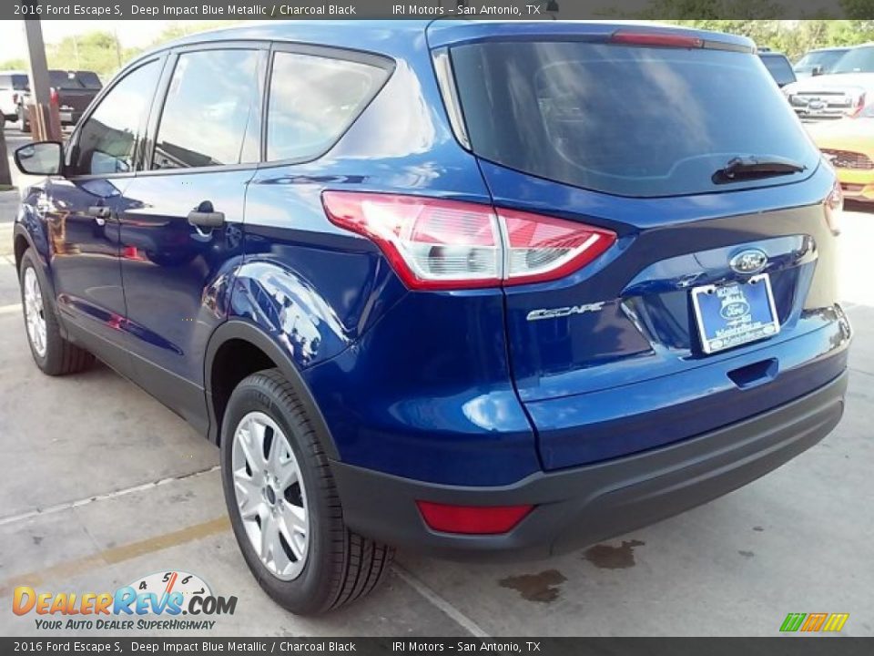 2016 Ford Escape S Deep Impact Blue Metallic / Charcoal Black Photo #9