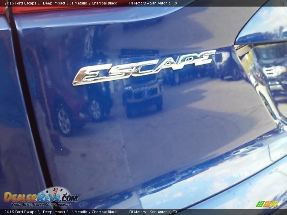 2016 Ford Escape S Deep Impact Blue Metallic / Charcoal Black Photo #11