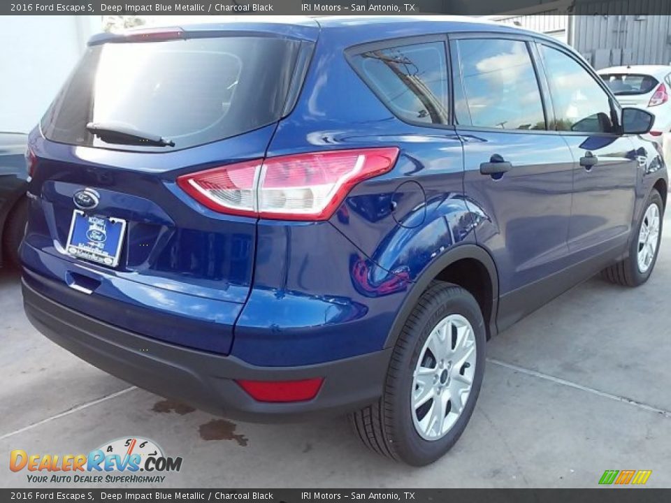 2016 Ford Escape S Deep Impact Blue Metallic / Charcoal Black Photo #13