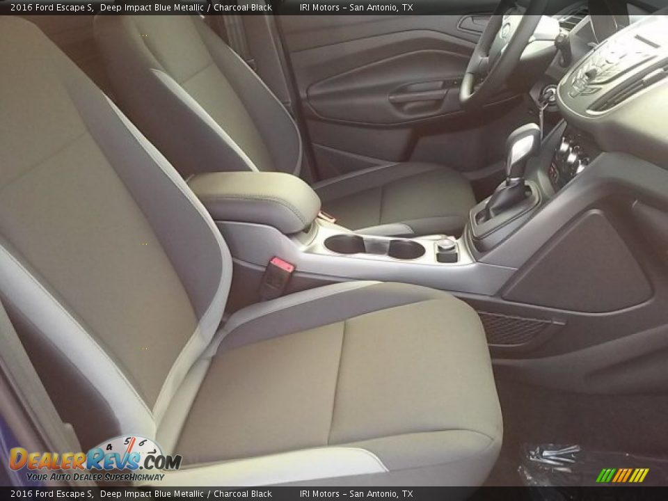 2016 Ford Escape S Deep Impact Blue Metallic / Charcoal Black Photo #17