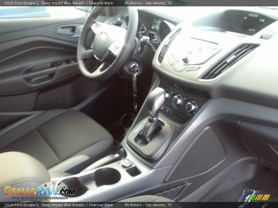 2016 Ford Escape S Deep Impact Blue Metallic / Charcoal Black Photo #18