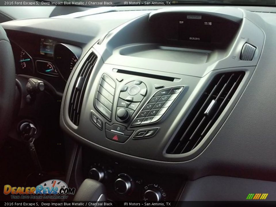 2016 Ford Escape S Deep Impact Blue Metallic / Charcoal Black Photo #20