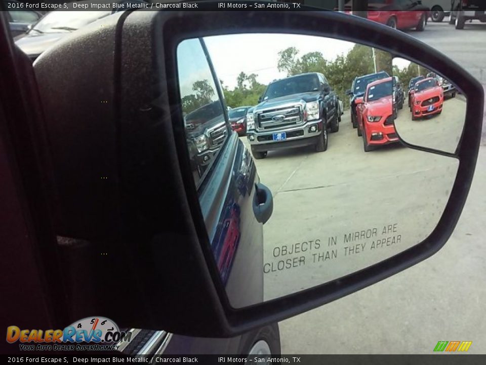 2016 Ford Escape S Deep Impact Blue Metallic / Charcoal Black Photo #22