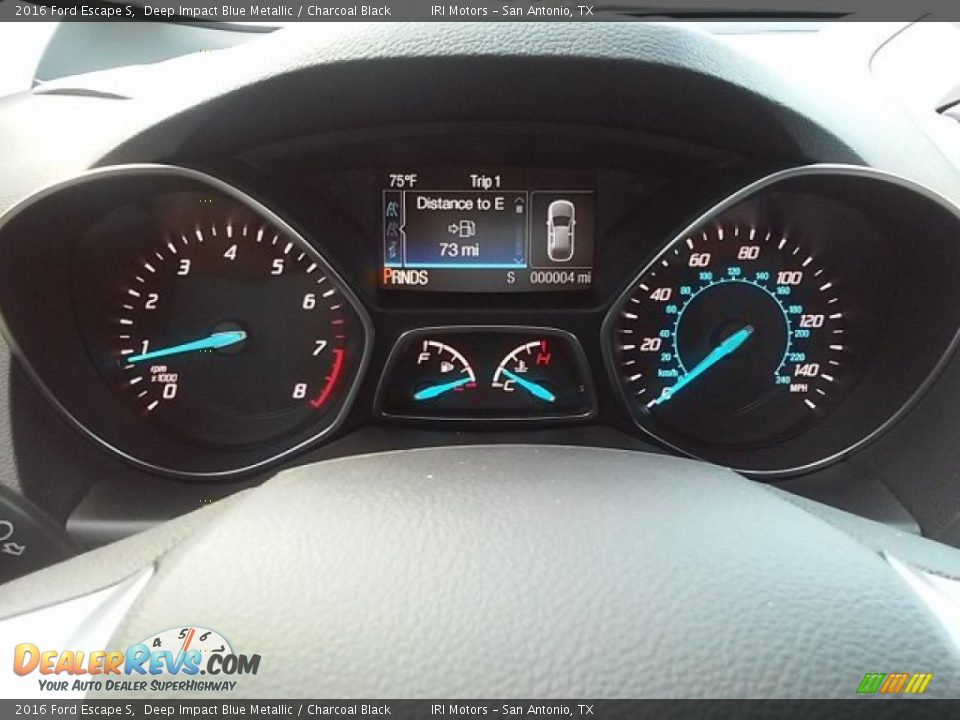 2016 Ford Escape S Deep Impact Blue Metallic / Charcoal Black Photo #23