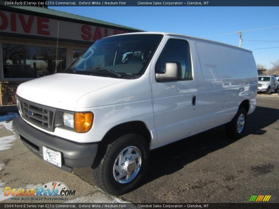 2004 Ford E Series Van E250 Commercial Oxford White / Medium Flint Photo #1