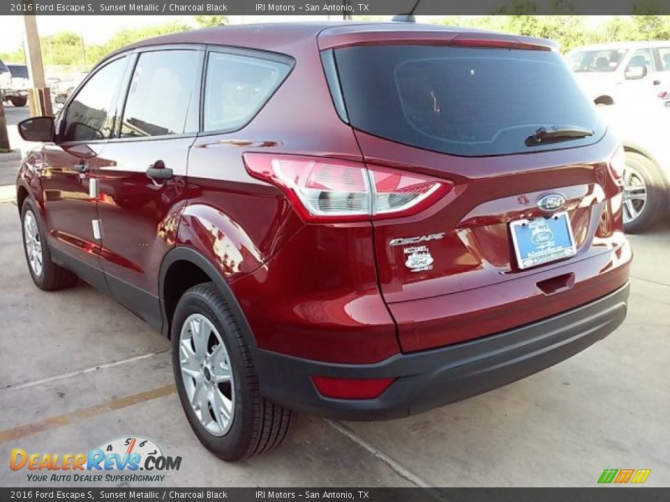 2016 Ford Escape S Sunset Metallic / Charcoal Black Photo #9