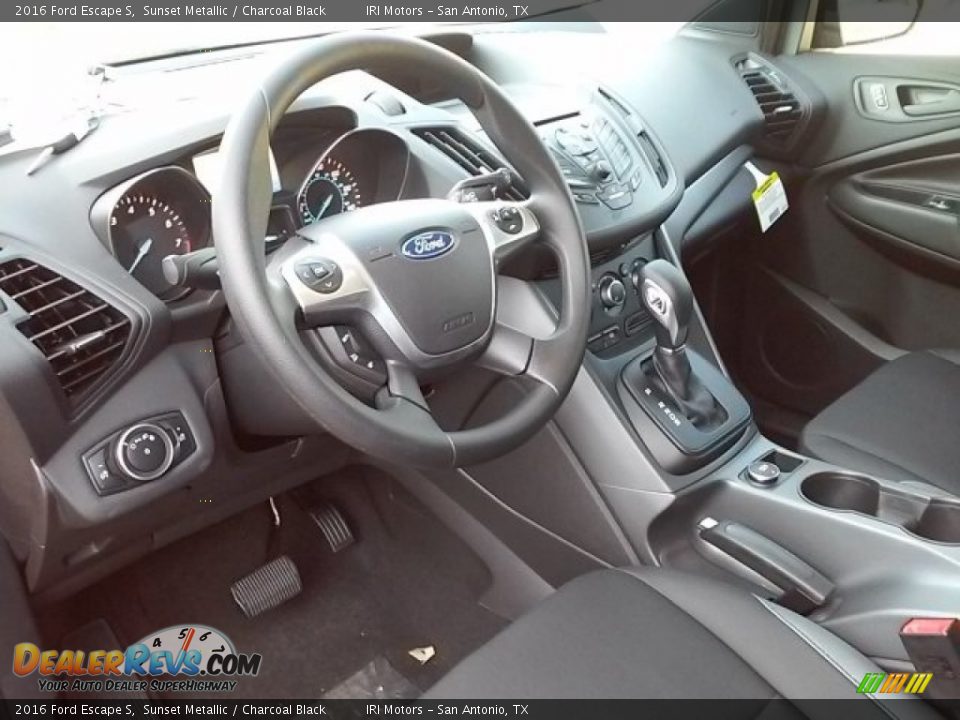 2016 Ford Escape S Sunset Metallic / Charcoal Black Photo #26