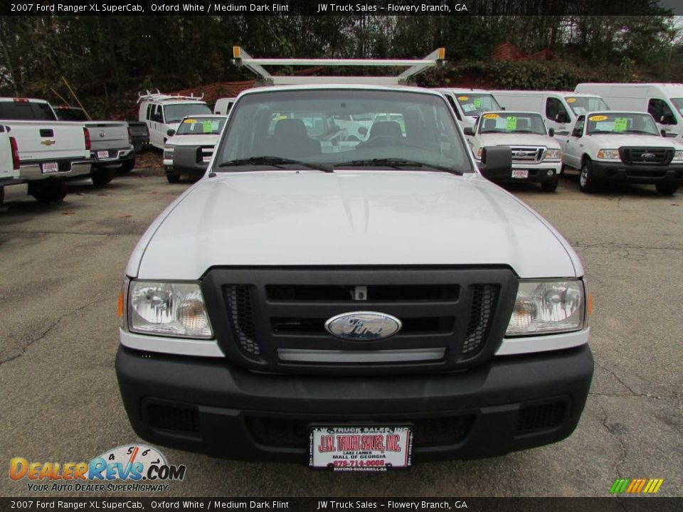 2007 Ford Ranger XL SuperCab Oxford White / Medium Dark Flint Photo #13