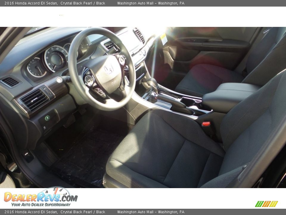 Black Interior - 2016 Honda Accord EX Sedan Photo #7