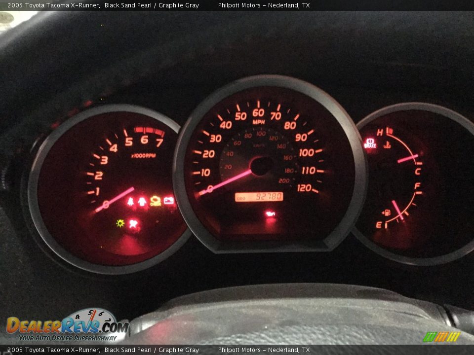 2005 Toyota Tacoma X-Runner Black Sand Pearl / Graphite Gray Photo #9