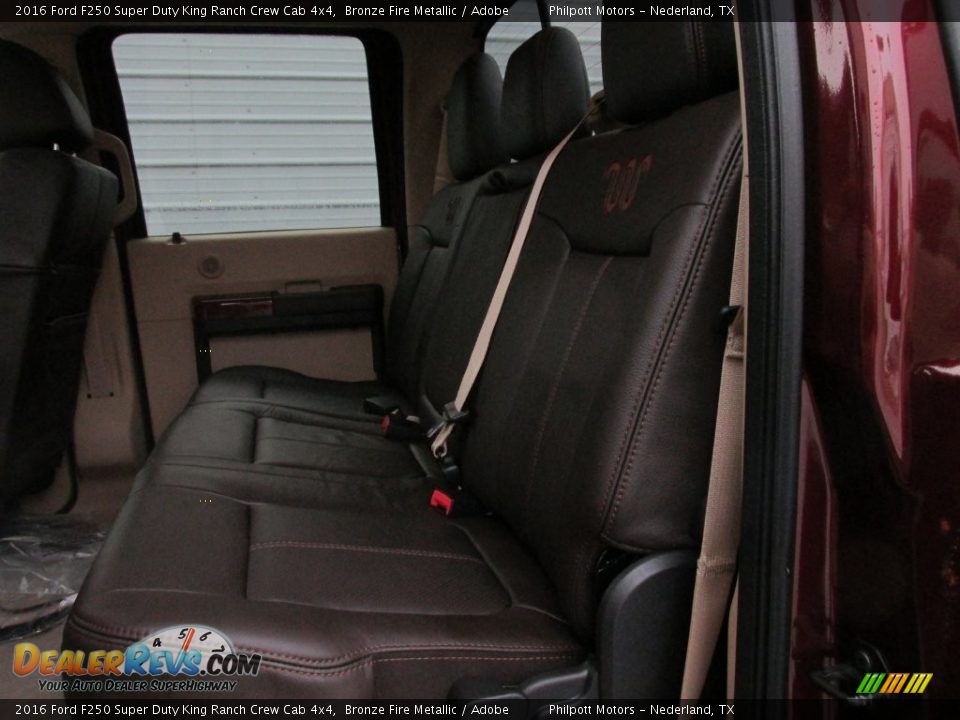Rear Seat of 2016 Ford F250 Super Duty King Ranch Crew Cab 4x4 Photo #21