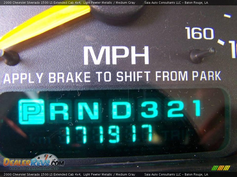 2000 Chevrolet Silverado 1500 LS Extended Cab 4x4 Light Pewter Metallic / Medium Gray Photo #14