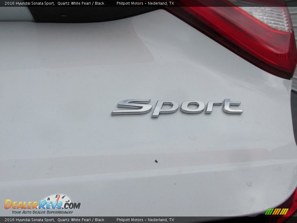 2016 Hyundai Sonata Sport Quartz White Pearl / Black Photo #14