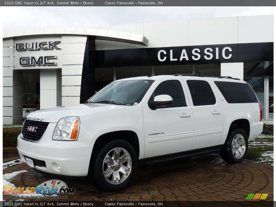 2013 GMC Yukon XL SLT 4x4 Summit White / Ebony Photo #1