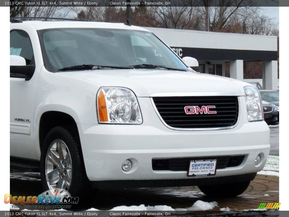 2013 GMC Yukon XL SLT 4x4 Summit White / Ebony Photo #4