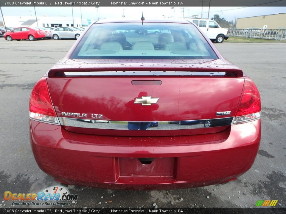 2008 Chevrolet Impala LTZ Red Jewel Tintcoat / Gray Photo #3