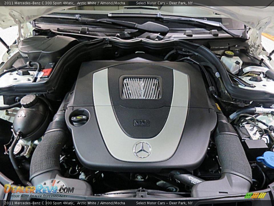 2011 Mercedes-Benz C 300 Sport 4Matic Arctic White / Almond/Mocha Photo #10