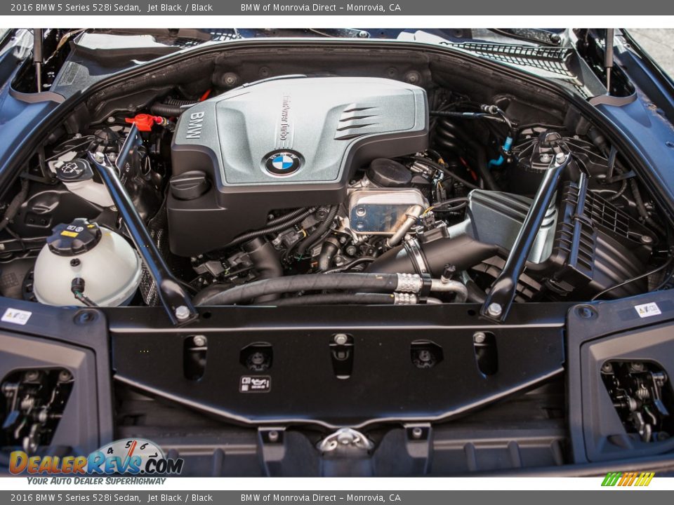 2016 BMW 5 Series 528i Sedan Jet Black / Black Photo #9