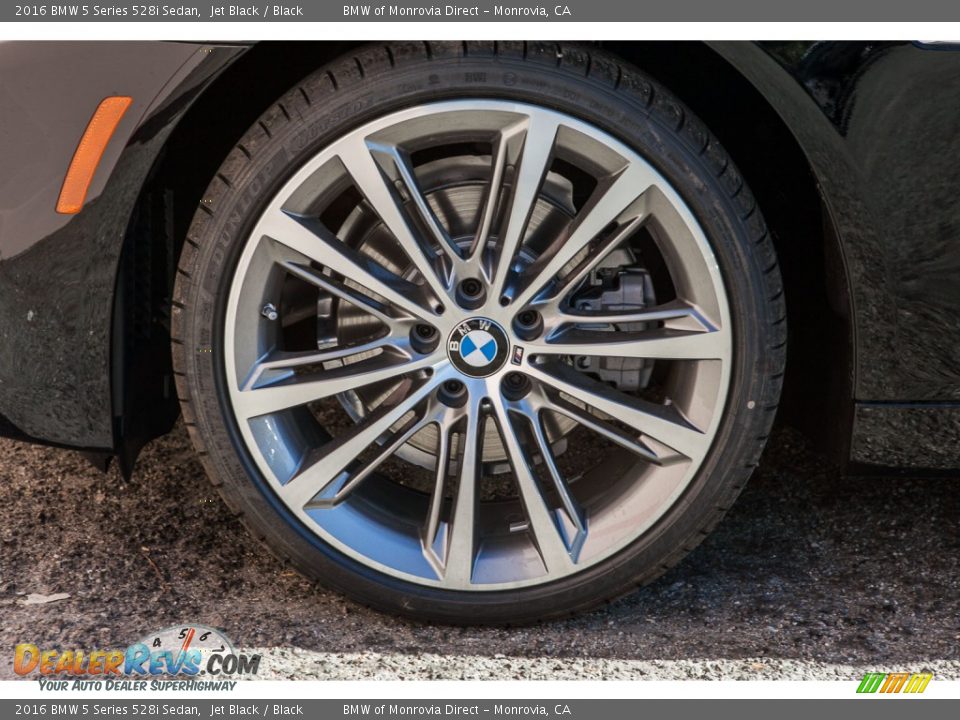 2016 BMW 5 Series 528i Sedan Jet Black / Black Photo #10