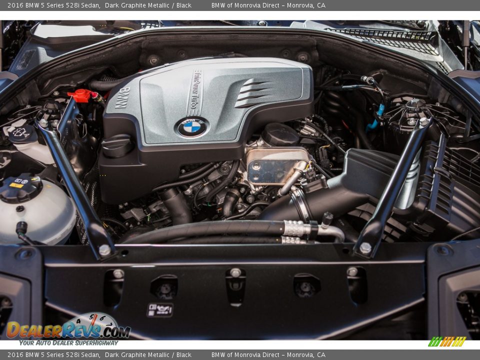 2016 BMW 5 Series 528i Sedan Dark Graphite Metallic / Black Photo #9