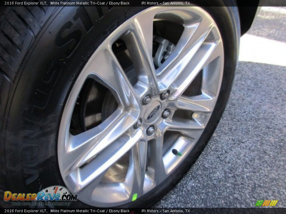 2016 Ford Explorer XLT White Platinum Metallic Tri-Coat / Ebony Black Photo #3