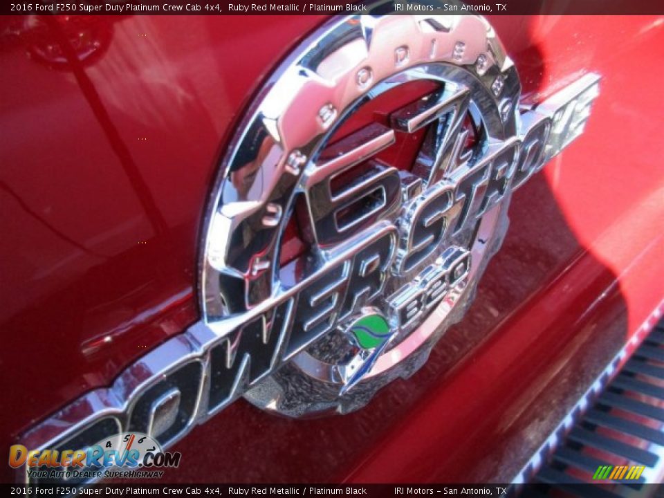 2016 Ford F250 Super Duty Platinum Crew Cab 4x4 Ruby Red Metallic / Platinum Black Photo #4