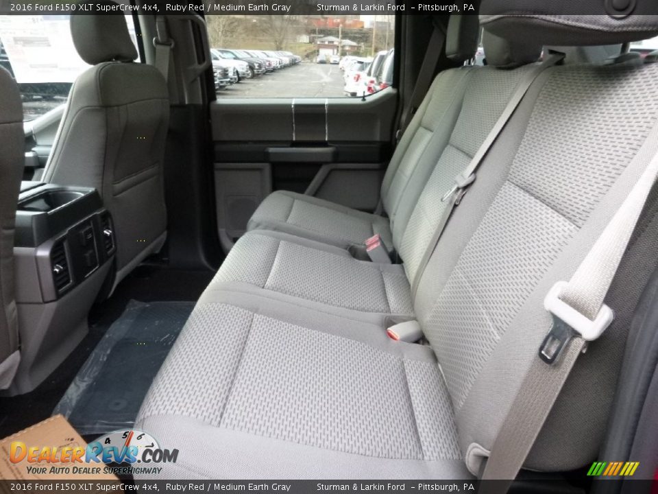 Rear Seat of 2016 Ford F150 XLT SuperCrew 4x4 Photo #9