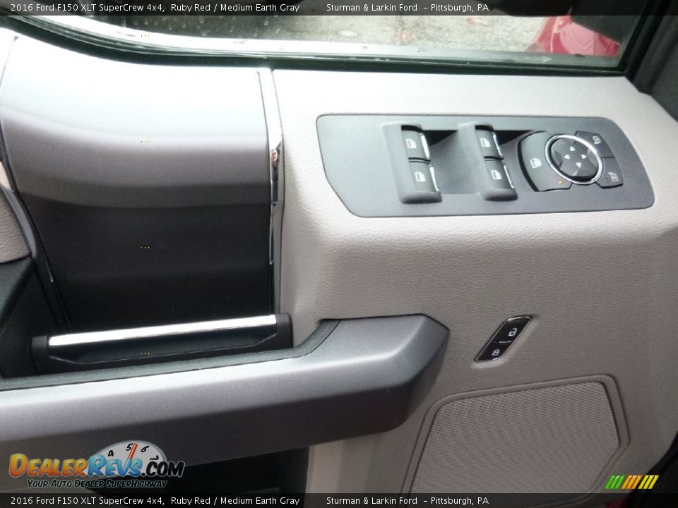 2016 Ford F150 XLT SuperCrew 4x4 Ruby Red / Medium Earth Gray Photo #11