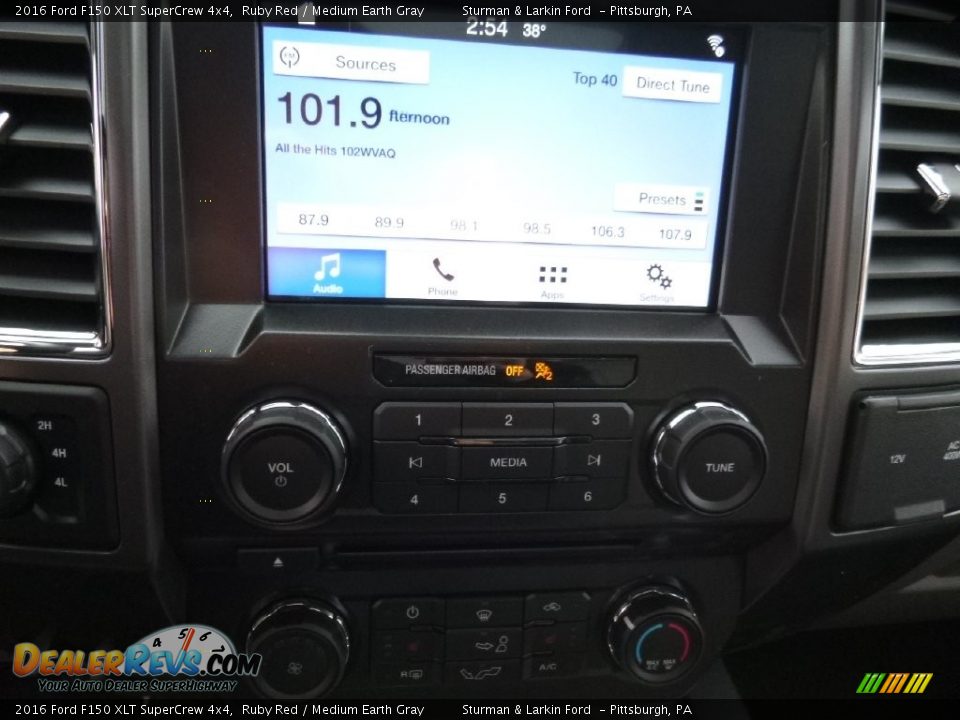 2016 Ford F150 XLT SuperCrew 4x4 Ruby Red / Medium Earth Gray Photo #15