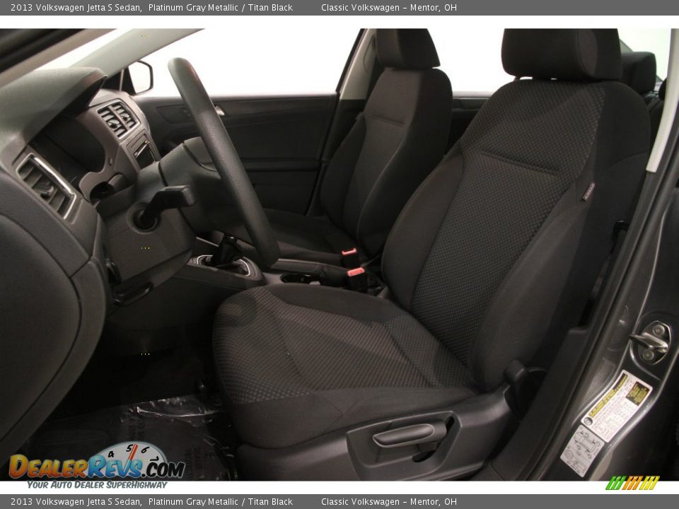 2013 Volkswagen Jetta S Sedan Platinum Gray Metallic / Titan Black Photo #5