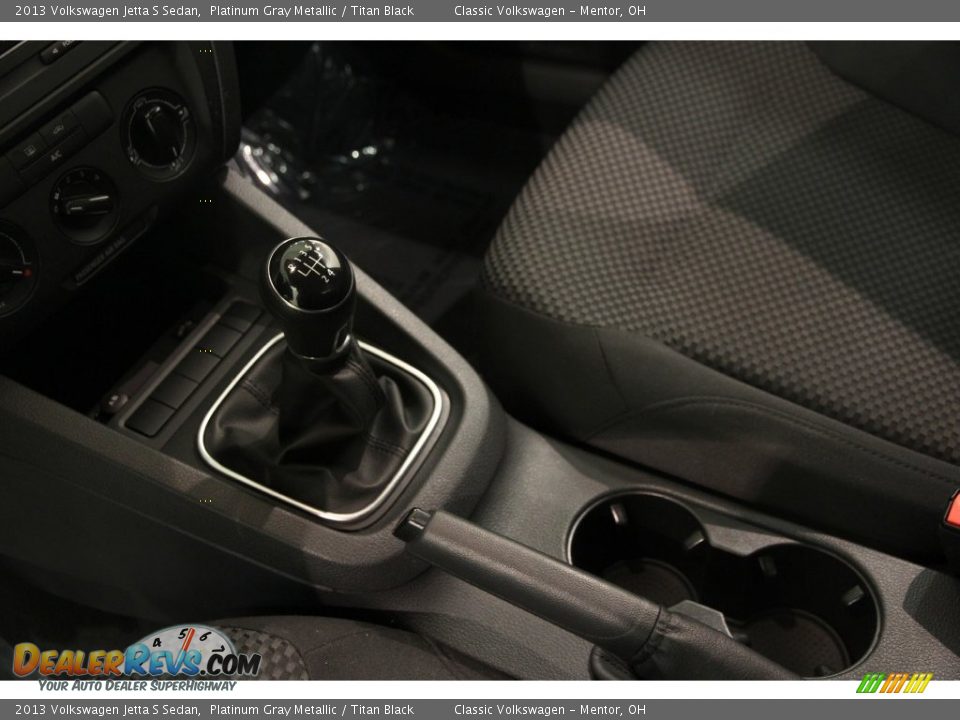 2013 Volkswagen Jetta S Sedan Platinum Gray Metallic / Titan Black Photo #7
