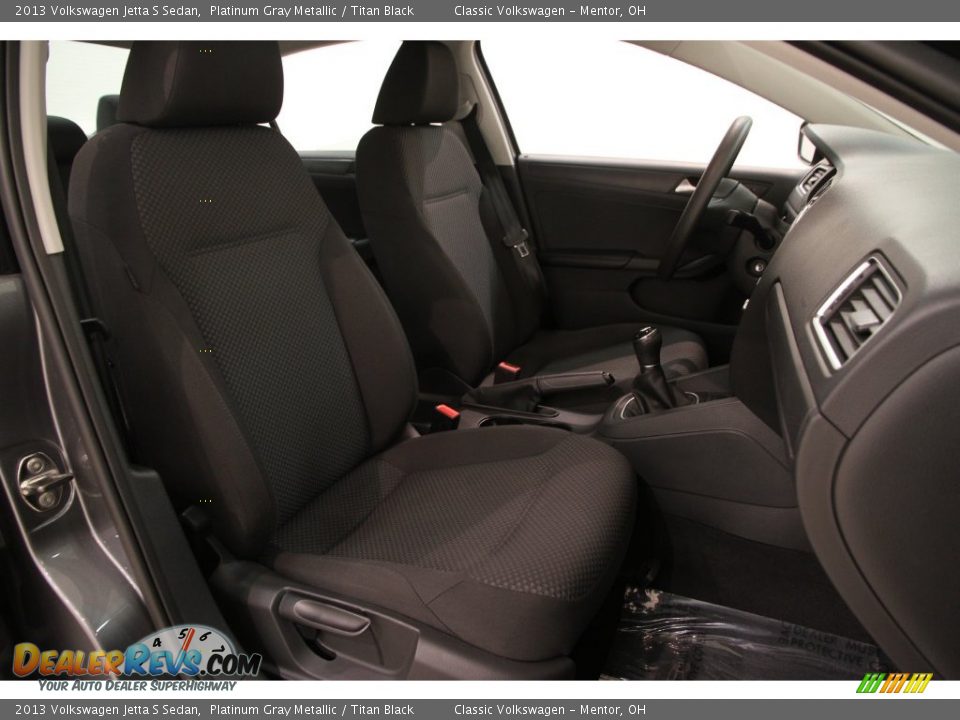 2013 Volkswagen Jetta S Sedan Platinum Gray Metallic / Titan Black Photo #11