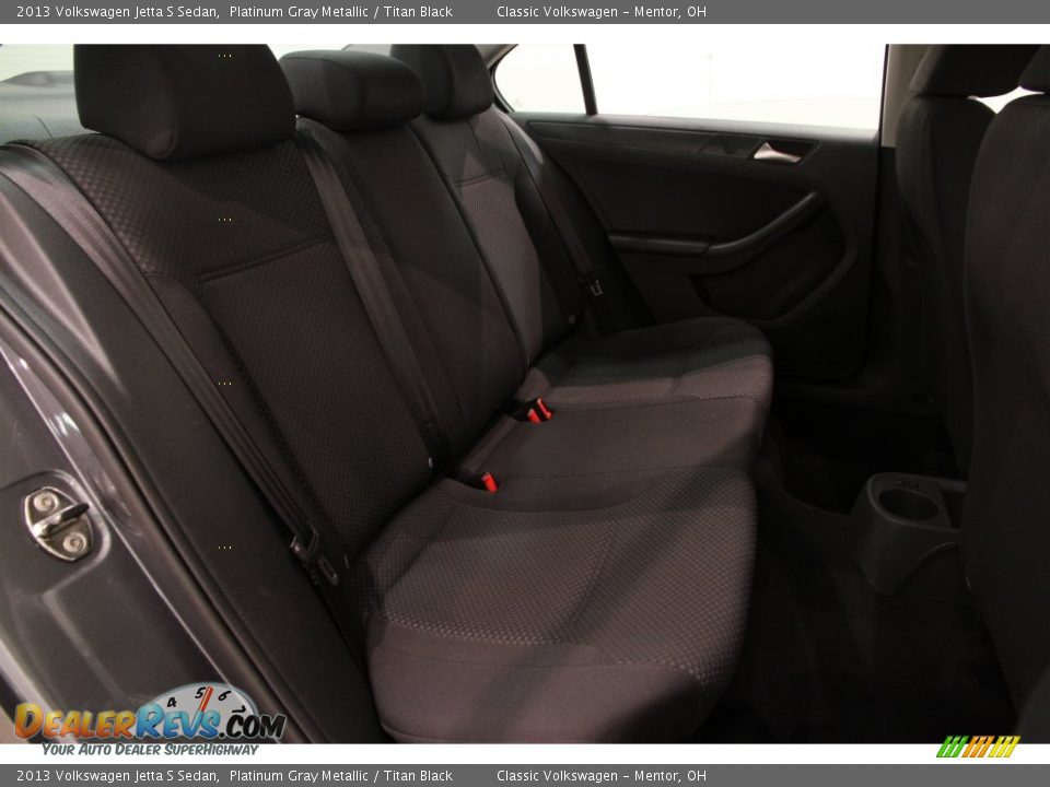 2013 Volkswagen Jetta S Sedan Platinum Gray Metallic / Titan Black Photo #12