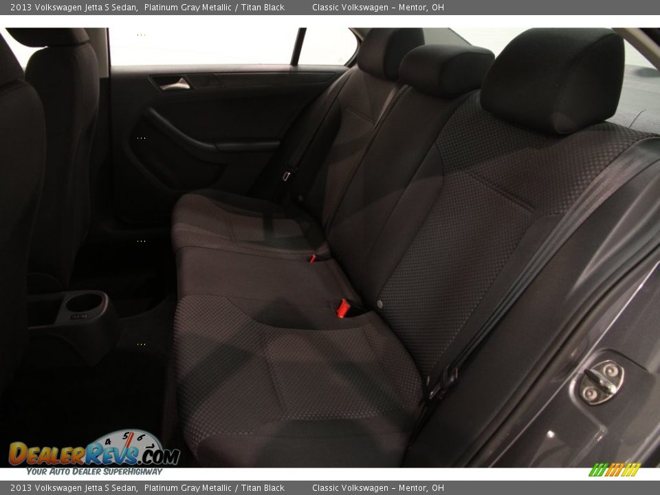 2013 Volkswagen Jetta S Sedan Platinum Gray Metallic / Titan Black Photo #13