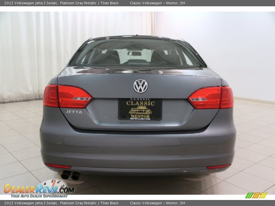 2013 Volkswagen Jetta S Sedan Platinum Gray Metallic / Titan Black Photo #14