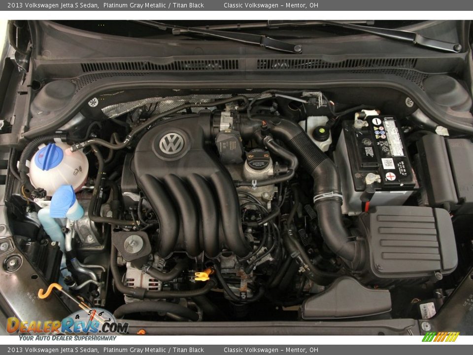 2013 Volkswagen Jetta S Sedan Platinum Gray Metallic / Titan Black Photo #15