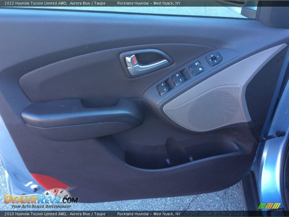 2013 Hyundai Tucson Limited AWD Aurora Blue / Taupe Photo #7