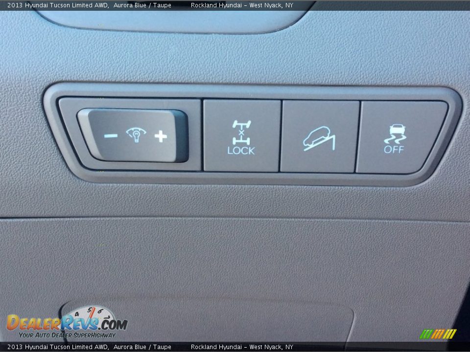 2013 Hyundai Tucson Limited AWD Aurora Blue / Taupe Photo #11