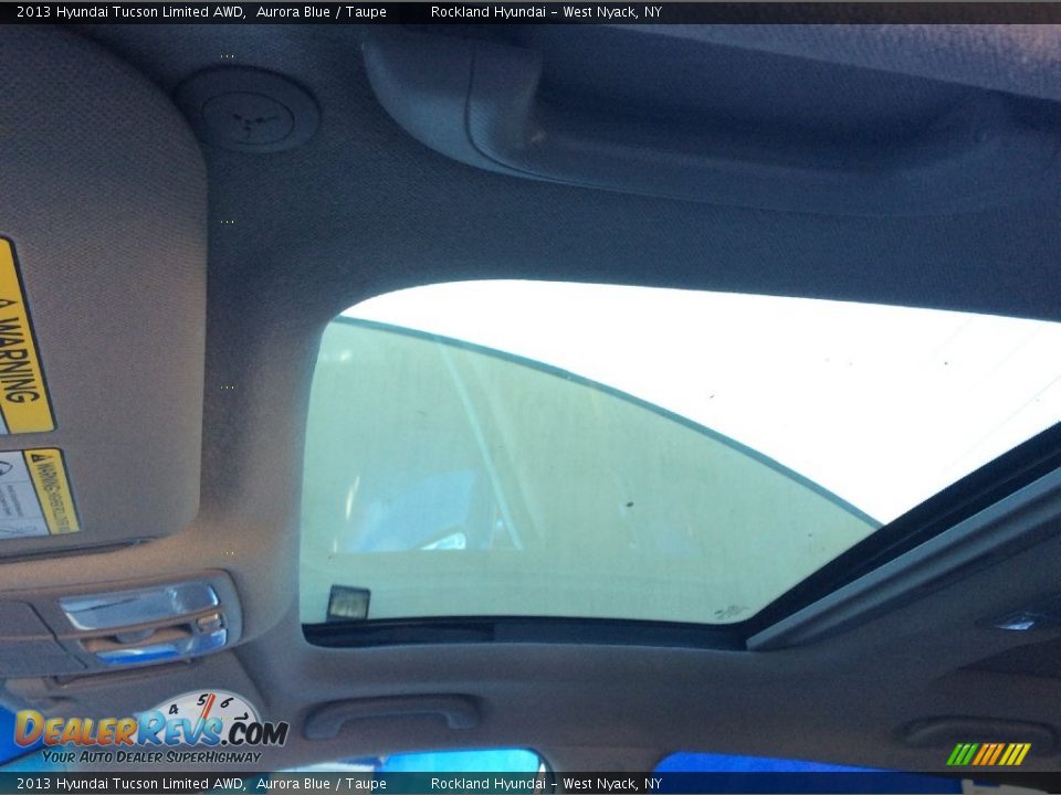 2013 Hyundai Tucson Limited AWD Aurora Blue / Taupe Photo #13