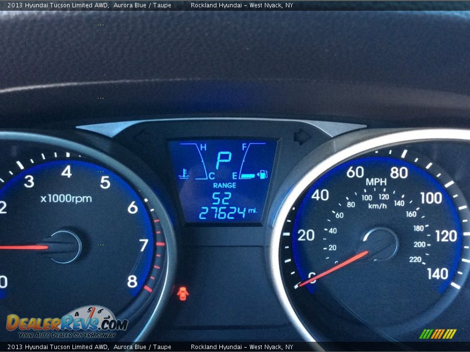 2013 Hyundai Tucson Limited AWD Aurora Blue / Taupe Photo #21