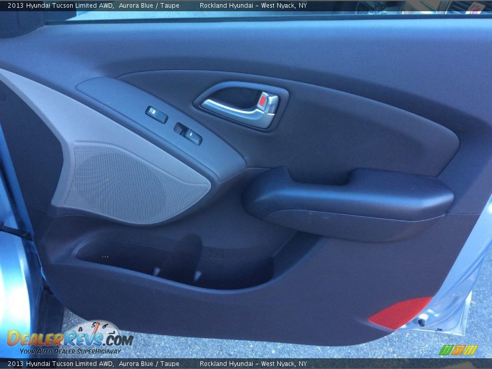 2013 Hyundai Tucson Limited AWD Aurora Blue / Taupe Photo #26