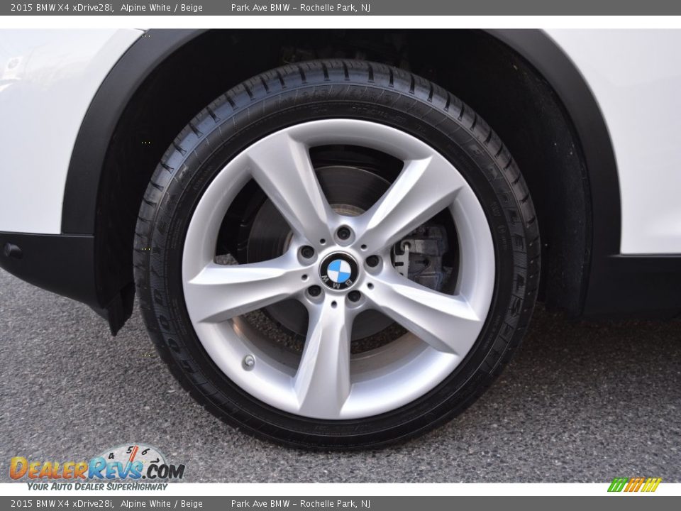 2015 BMW X4 xDrive28i Alpine White / Beige Photo #32