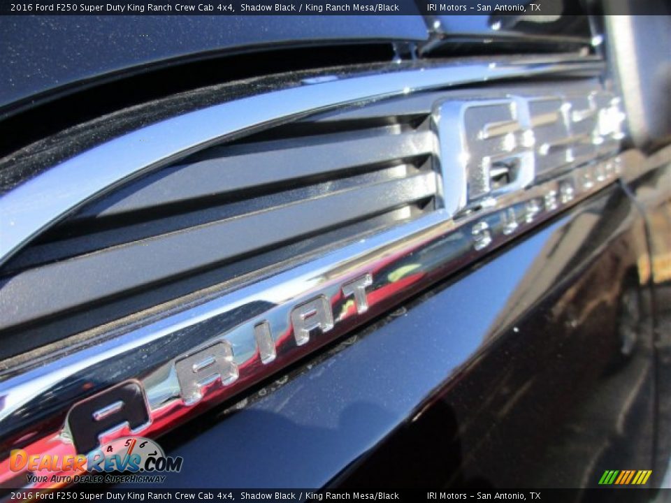2016 Ford F250 Super Duty King Ranch Crew Cab 4x4 Shadow Black / King Ranch Mesa/Black Photo #3