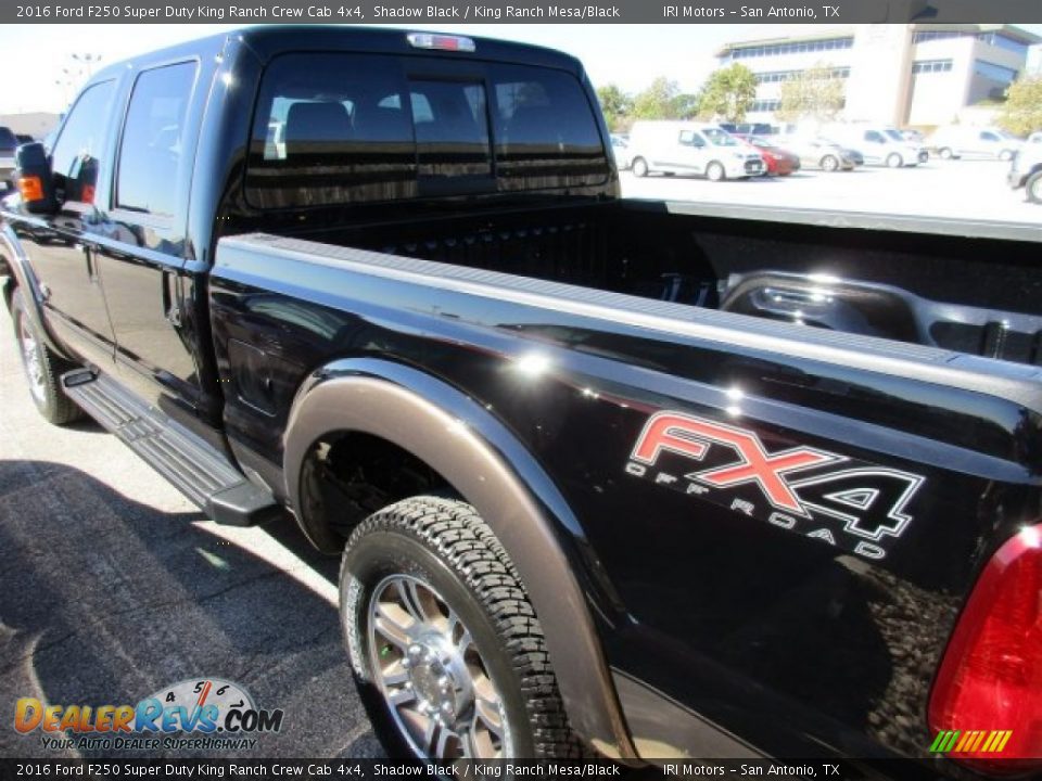 2016 Ford F250 Super Duty King Ranch Crew Cab 4x4 Shadow Black / King Ranch Mesa/Black Photo #6