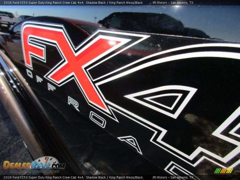 2016 Ford F250 Super Duty King Ranch Crew Cab 4x4 Shadow Black / King Ranch Mesa/Black Photo #7