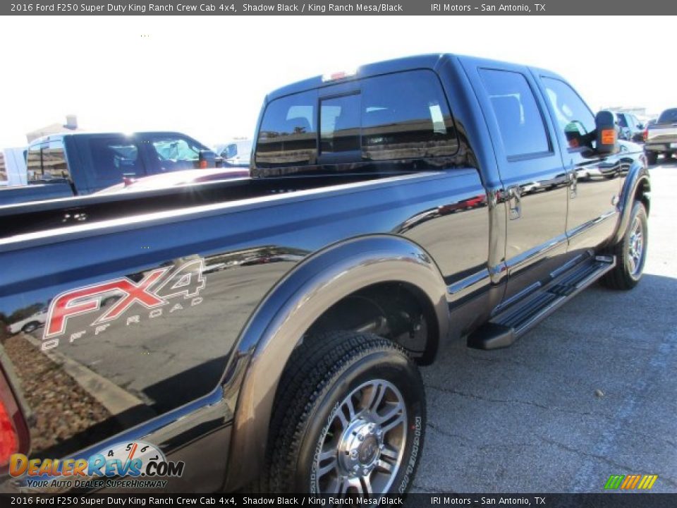 2016 Ford F250 Super Duty King Ranch Crew Cab 4x4 Shadow Black / King Ranch Mesa/Black Photo #9