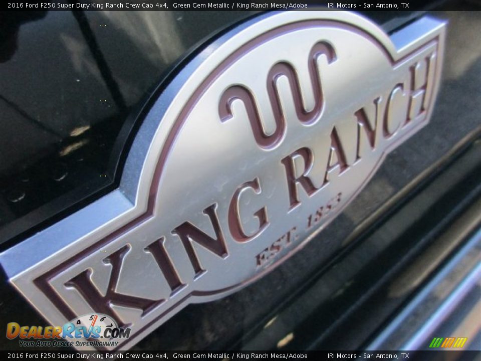 2016 Ford F250 Super Duty King Ranch Crew Cab 4x4 Green Gem Metallic / King Ranch Mesa/Adobe Photo #4